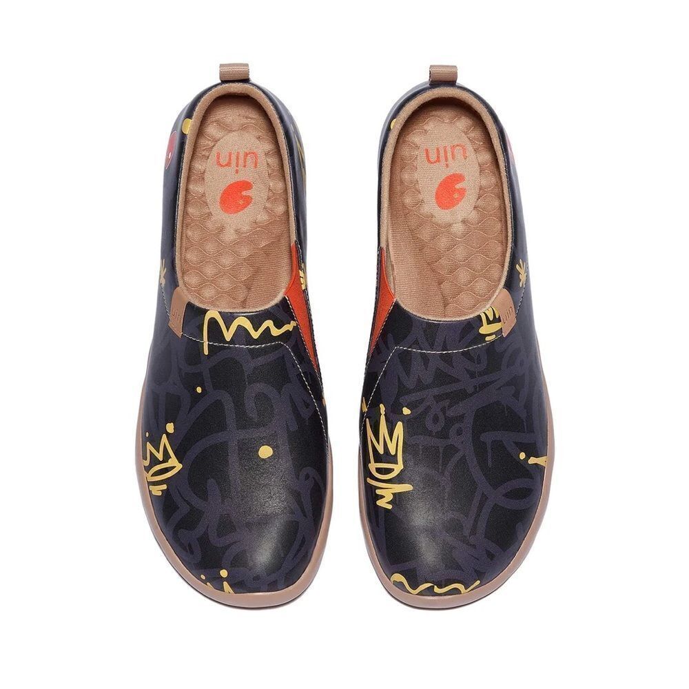 UIN Men's Walking Shoes Microfiber Casual Loafers Comfort Sneaker (Lovely Crown) - Picture 2 of 7